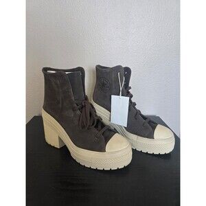 Converse Chuck Taylor All Star Platform Heel Boots Nubuck leather women size 8.5